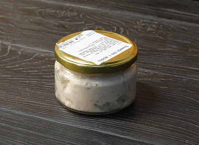 Превью Сало кабана кручёное с чесноком 200 грамм