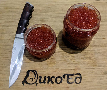 Фото Икра кеты слабосоленая замороженная  (200 грамм)