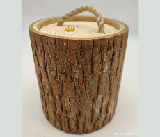 Мёд диких медоносов Вятский 700гр бочонок Кадушка (подарочная упаковка)